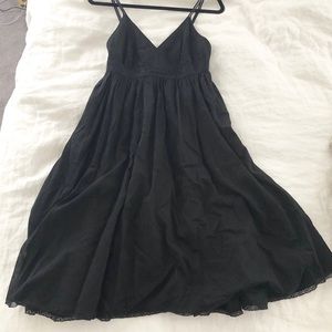Black cotton summer dress